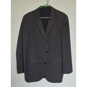 Hugo Boss Sport Coat Mens 42L Charcoal Super 100 Wool Business Work Blazer